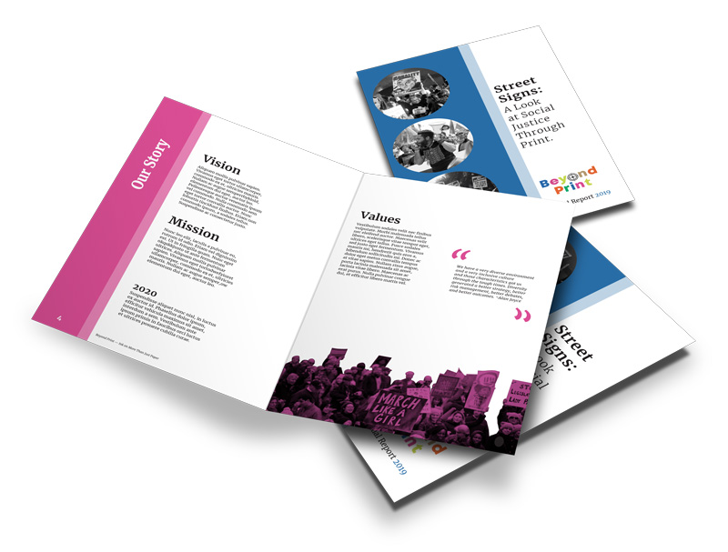 annual report mock-up