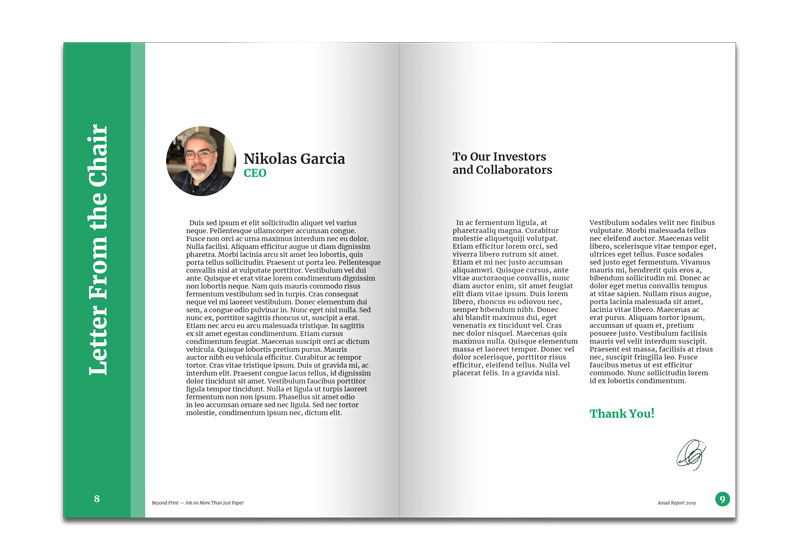 annual report mock-up